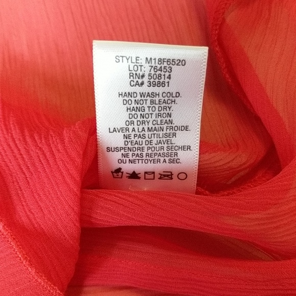 Tahari Sheer Silk Blouse, Size M - Picture 5 of 8